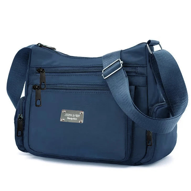 Everyday Versatile Water-resistant Nylon Shoulder Bag Trendy Multi-color Design, Practical Layout for Weekend Short Trips
