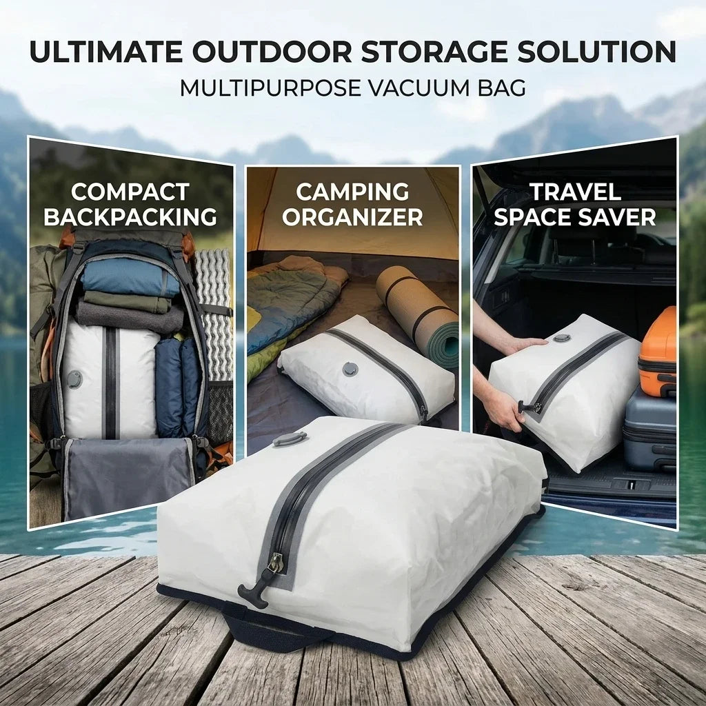 Clothes Storage Bag 17L TPU USB Electric Pump Portable Travel Essentials Luggage Compression Organizer Vacuum Black White Red