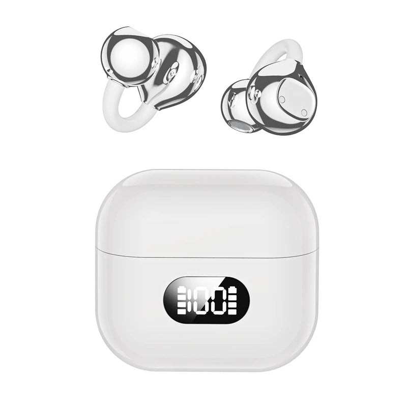 X62 Smart TWS Ear Clip Bluetooth Headphones Digital Display 150 Language Translation 30H Battery Open Ear Design for Sports 2026