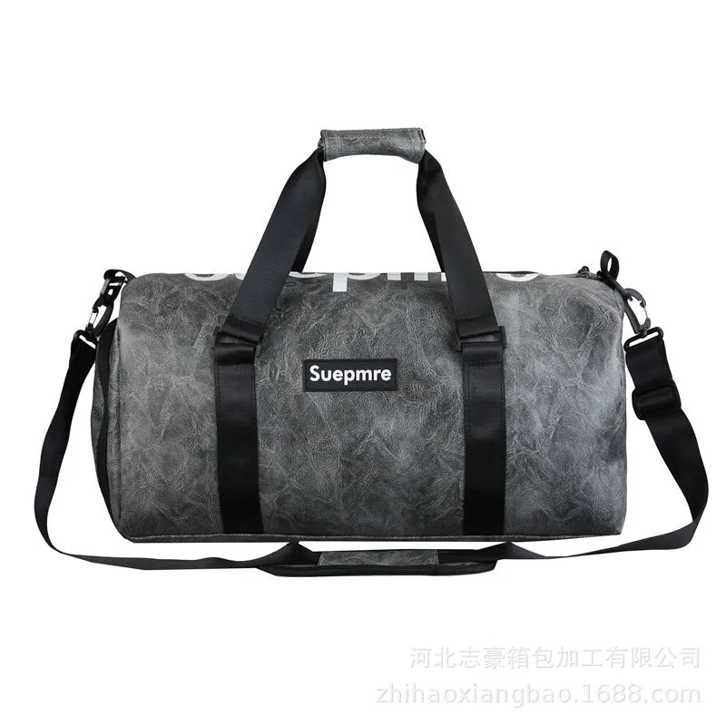 Multifunctional Fitness Yoga Bag Women's Short Trip Bag Expandable Suitcase Handle Dry Wet Separation Sports Bag