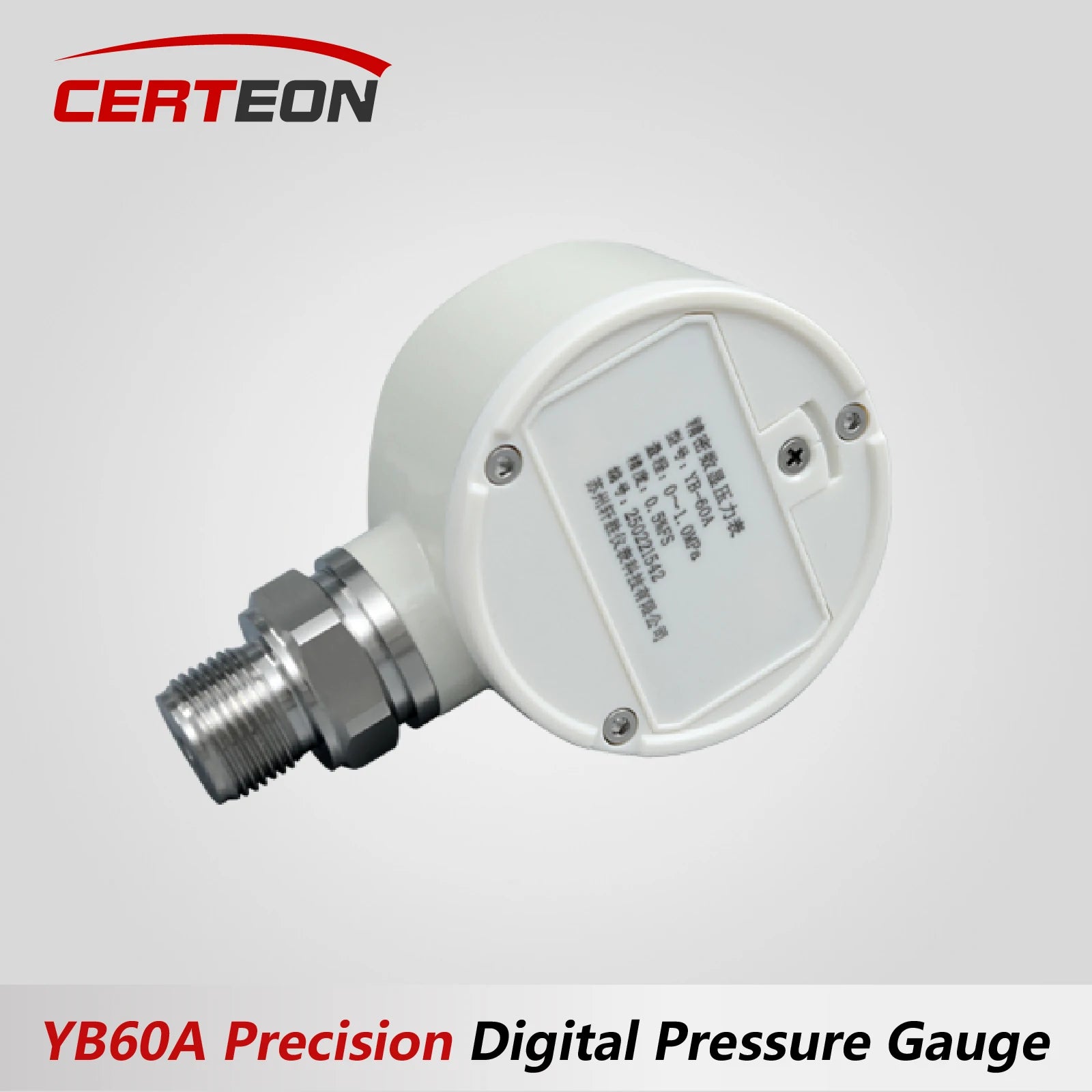 YB60A Precision Digital Pressure Gauge Vacuum Positive Negative 100MPa Stainless Steel M20x1.5 Petroleum Air Compressor