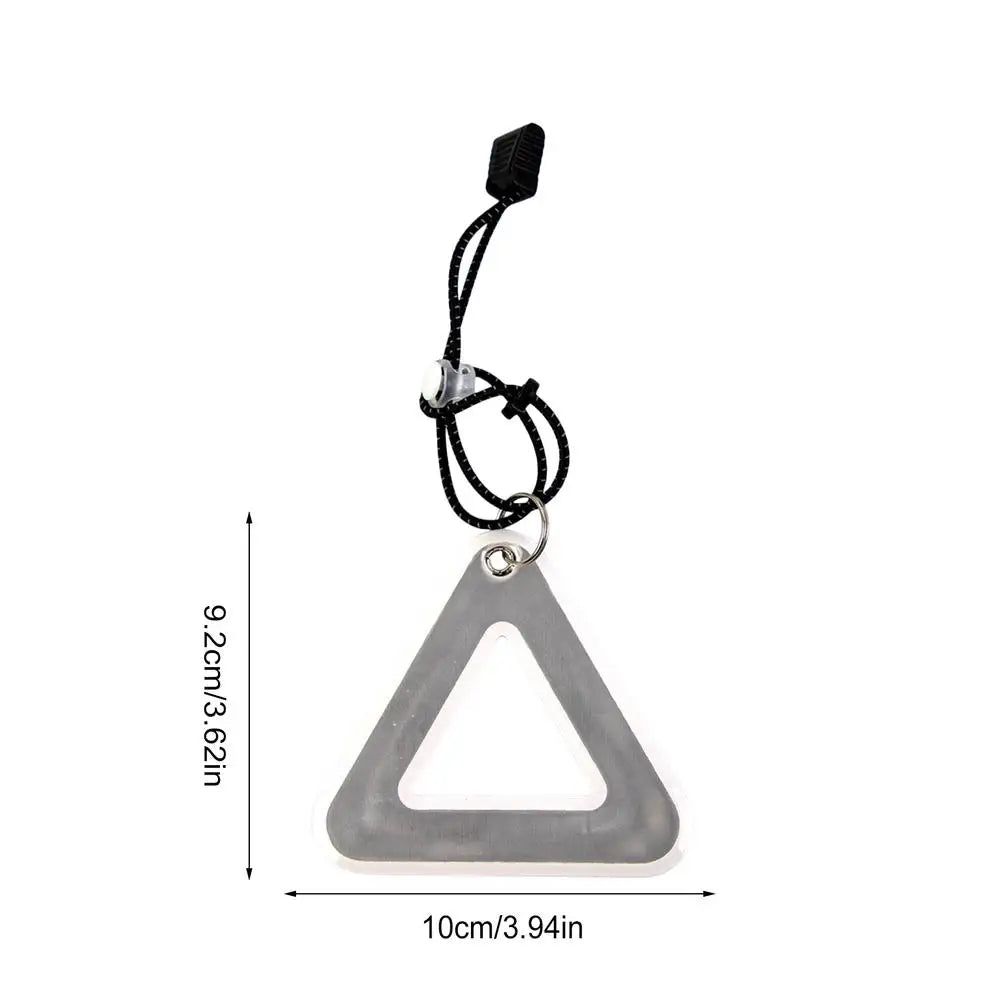High Visibility Reflective Pendants Triangle Safety Reflector for Night Running Hiking Camping Bike Commuting Outdoor