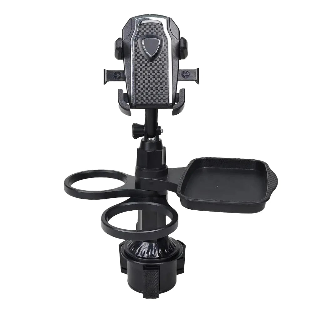 For Universal New 3 in 1 Detachable Car Cup Holder Tray Expandable Food Table 360 Rotating Design Sturdy Base Long Road Trips