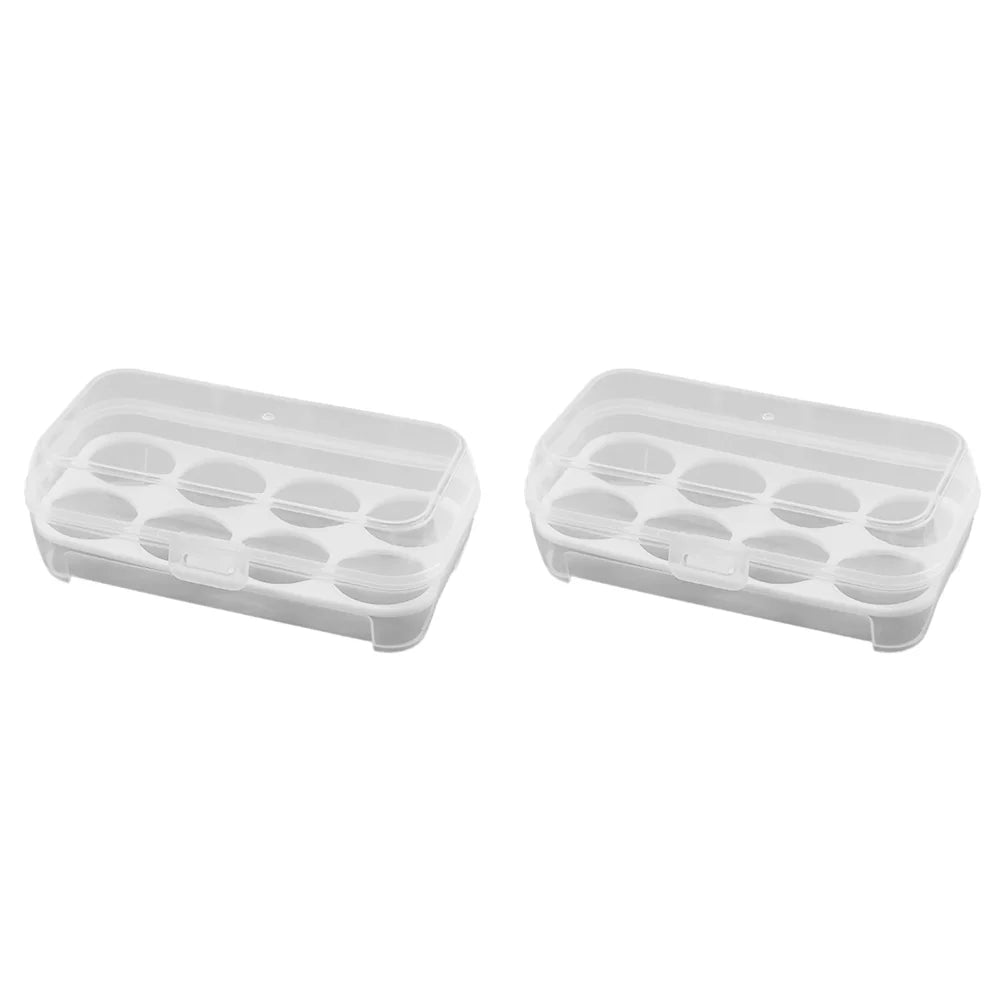 3/4/8 Grids Egg Holder Shockproof Kitchen Container Case Organizer for Outdoor Camping Picnic Portable Egg Storage Box