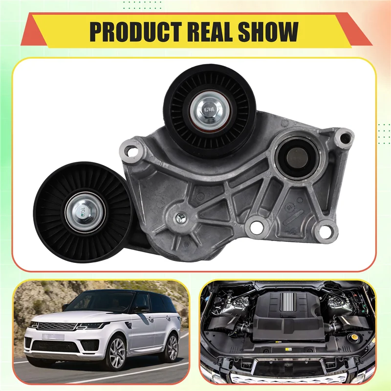 LR035556 Belt Tensioner Assembly For Land Rover Range Rover Sport Discovery LR4 10-22 3.0L V6 5.0L V8 Drive Belt Ldler