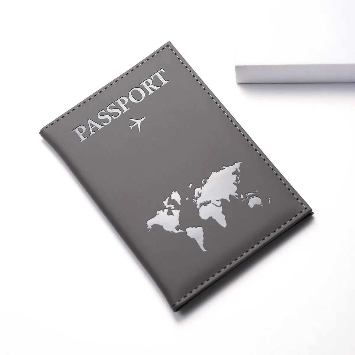 Vintage RFID Passport Cover for Women & Men - Multi-Function PU Leather Wallet Case with ID/Bank Card Slots, Travel Accessory