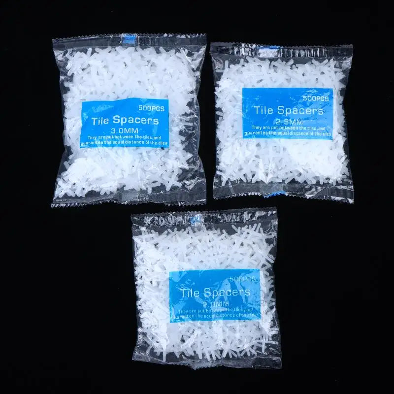 【LM】1Bag 1/1.5/2/2.5/3mm Tile Spacer Cross Tile Leveling Clips Floor Wall Laying Construction Tool Positioning  Cross Clips