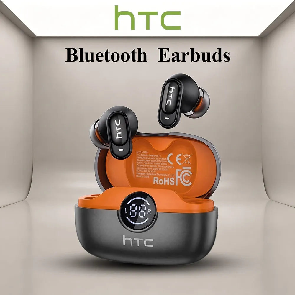 HTC NE79 Real Time Language Translator Earphone Bluetooth Low Latency HiFi Stereo Sound HD Call Wireless Music Sports Earbud