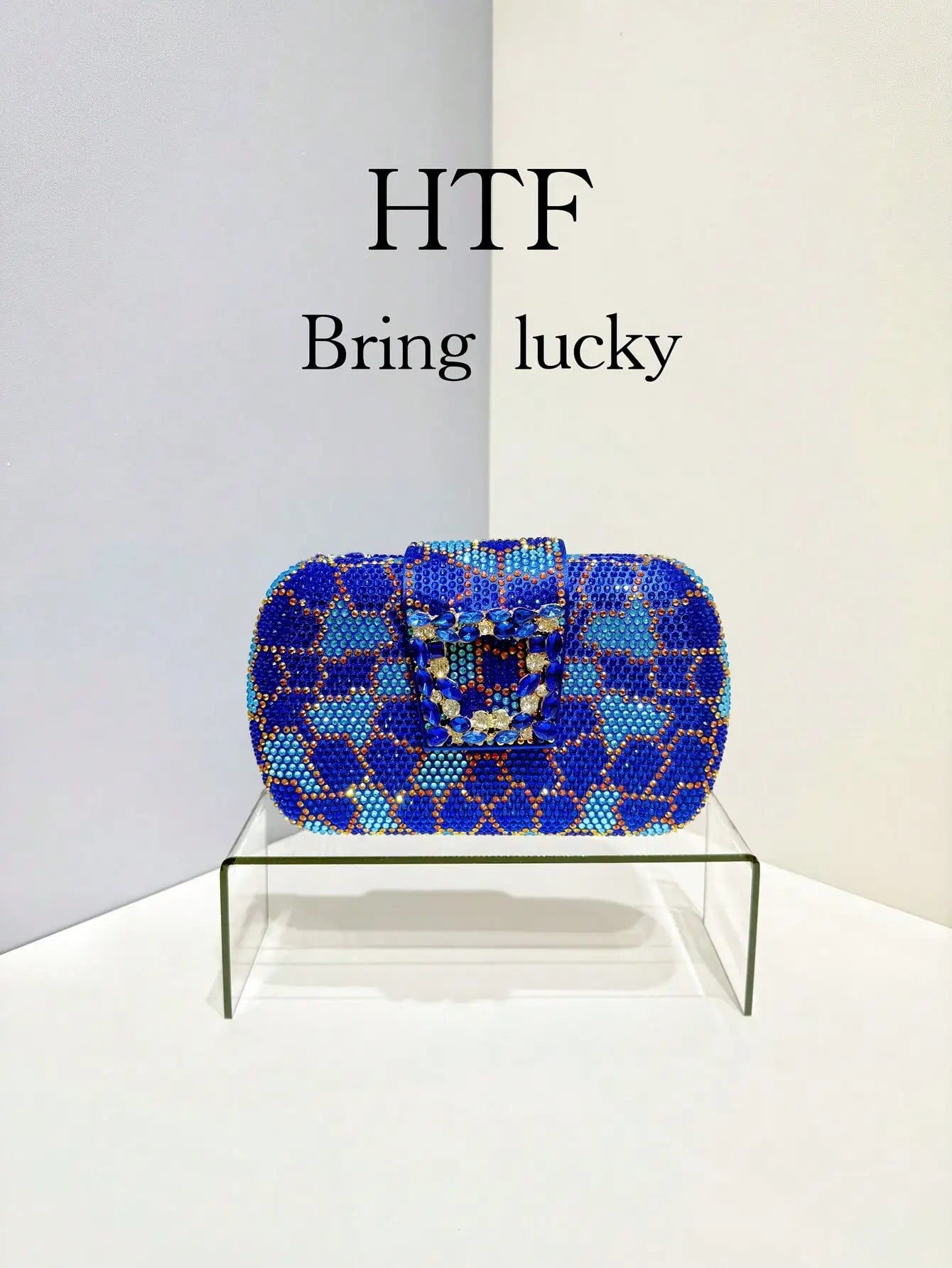 Evening Clutch Bag Fashion Glitter Fashion Clutch Bags Diamonds Metal Handle Evening Bags Ruched Box Handbags