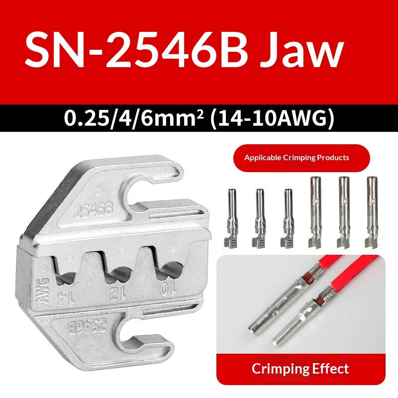 SN-2546B Photovoltaic Crimping Tool Set Wire Crimper Plier Kit Mini Hand Tool Set for 2.5/4/6.0mm² Solar Connectors Clamp
