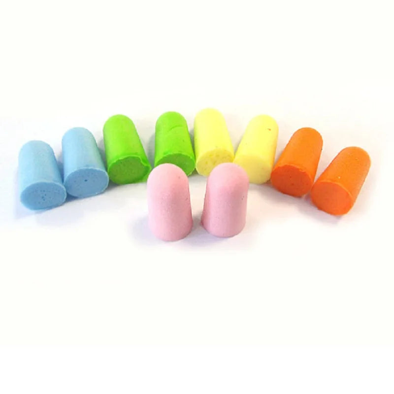10Pairs comfort earplugs noise reduction Foam Soft Ear Plugs Noise Reduction Earplugs Protective for sleep slow rebound earplugs
