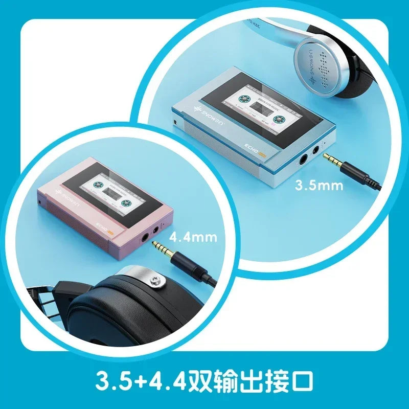 New Fiio Snowsky Echo Mini Wireless Bluetooth Mp3 Mini Walkman 8GB Custom Support Dsd Retro Portable Bluetooth Player Music Gift
