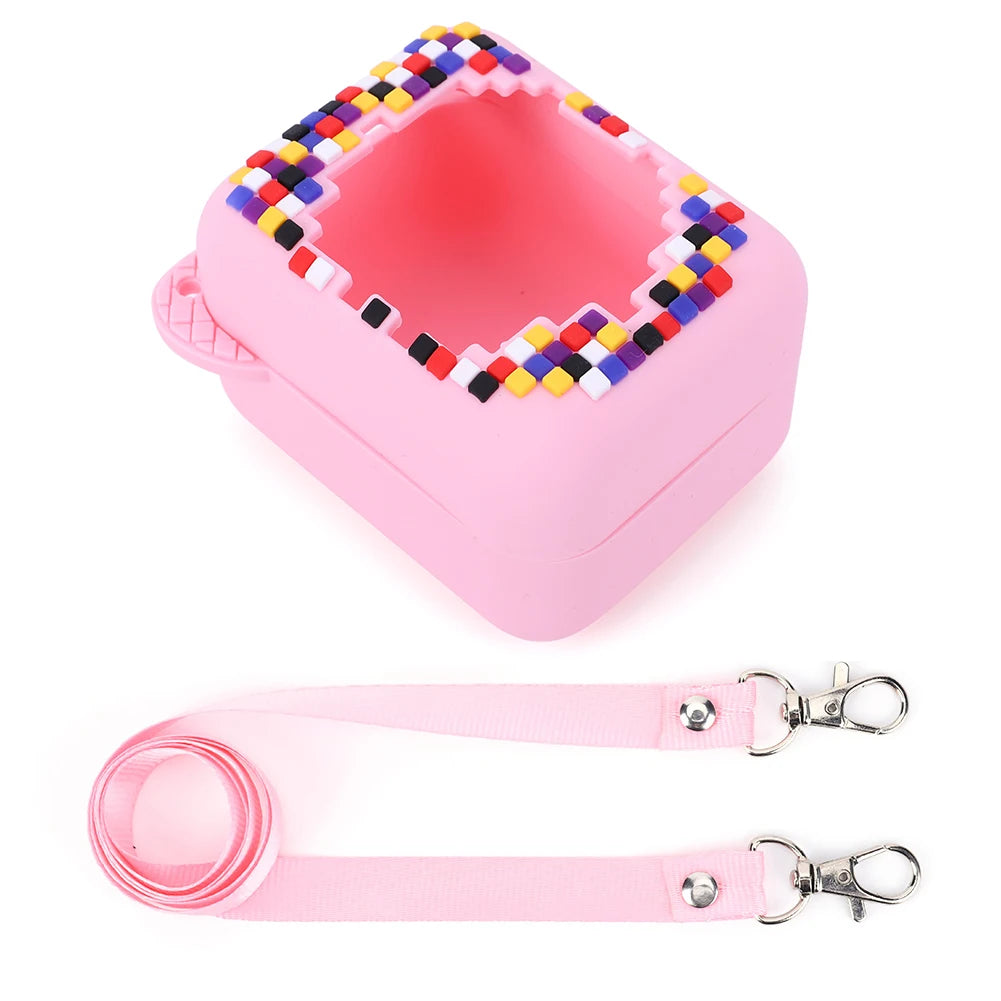 Silicone Carrying Case for Bitzee Interactive Toy Digital Pet Protective Cover with Lanyard Waterproof Shockproof Protective Cas