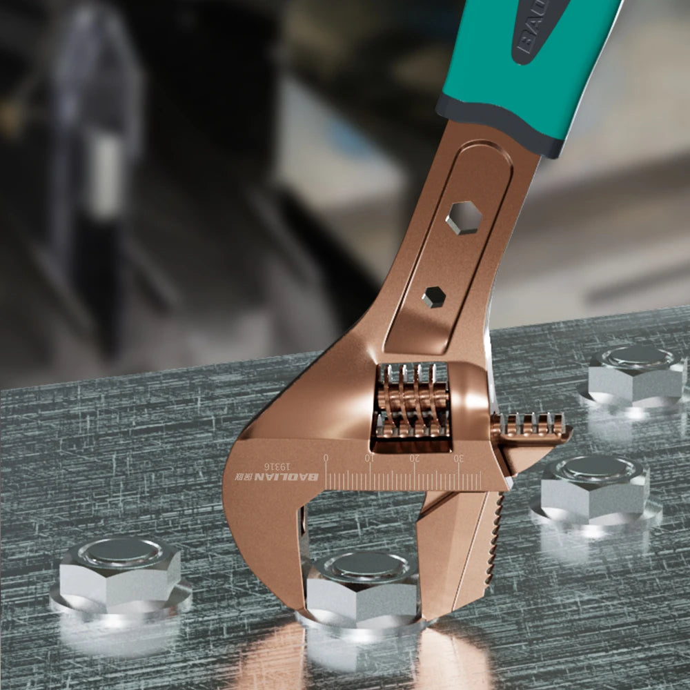 Black Nickel Adjustable Multifunction Wrench 8 /10 / 12 / 15 inch Rustproof Black Nickel Finish Auto Repair Hardware Tools