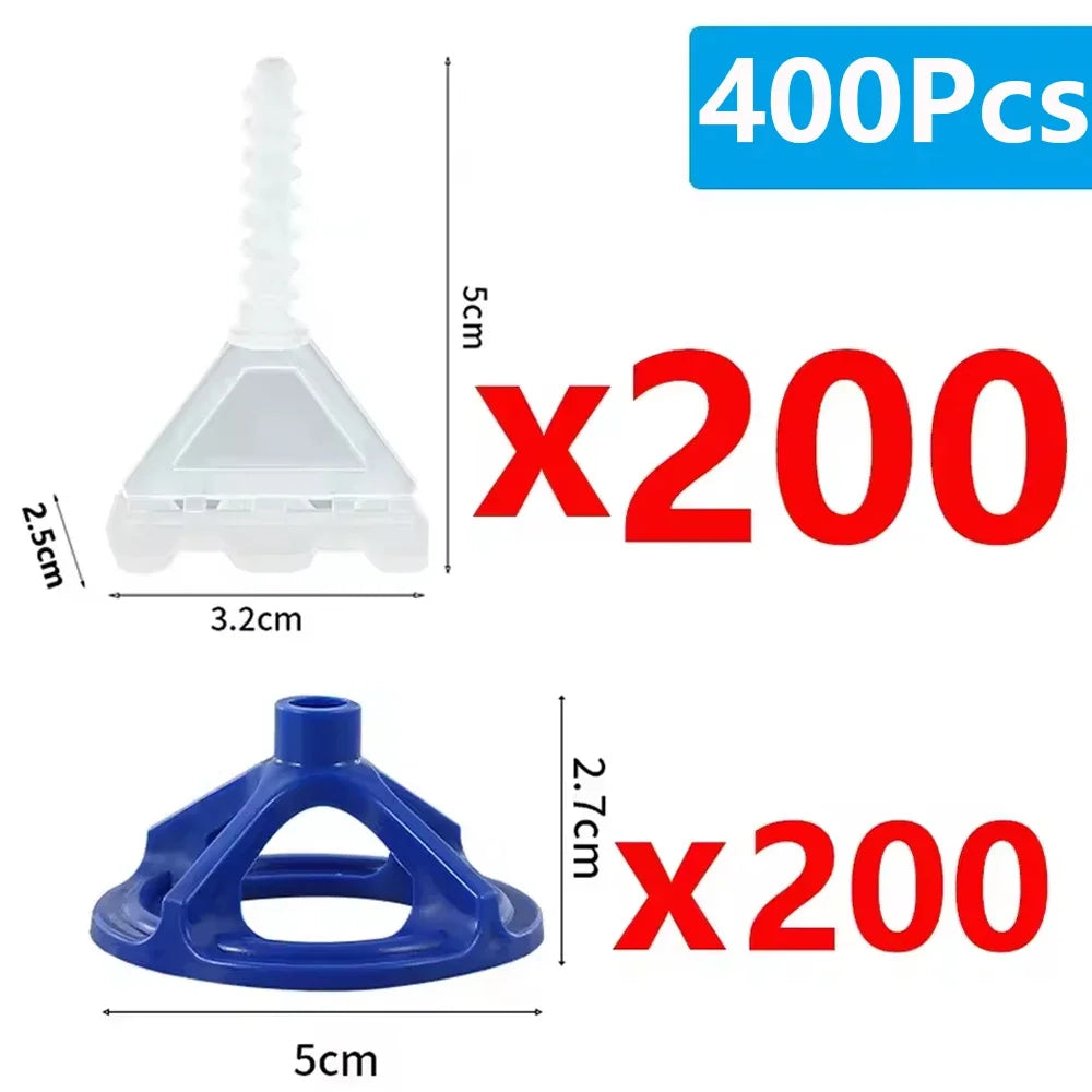 800-50Pcs Professional Ceramic Tile Leveling System Clips Spiral Spacers  Wadge for Tile Laying Wall Floor Construction Tools