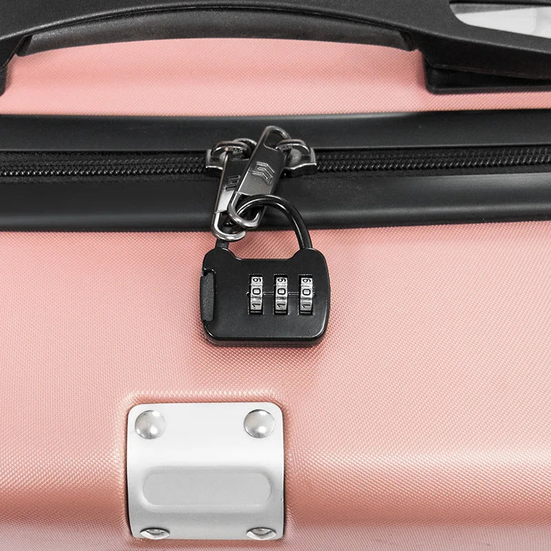 4pcs Color Mini Password Lock Padlock Trolley Case Student Dormitory Cabinet Backpack Zipper Lock Backpack Anti-theft Lock