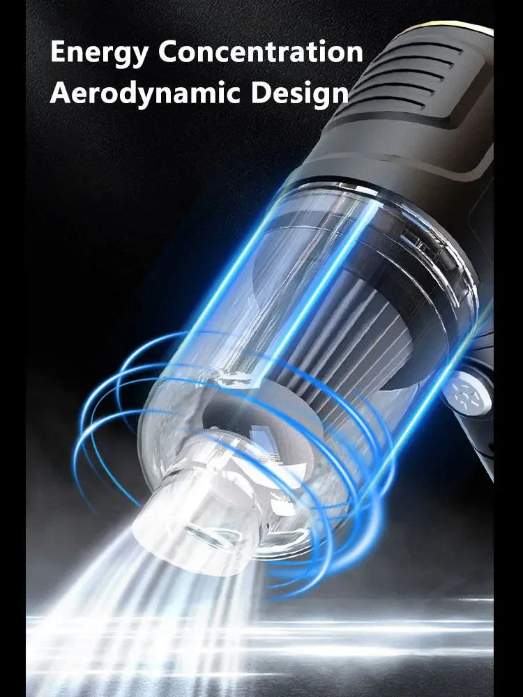 5-in-1 Portable Cordless Handheld Car Vacuum Cleaner Wet Dry High Power Rechargeable Home Cleaner Aspirateur Sans Fil