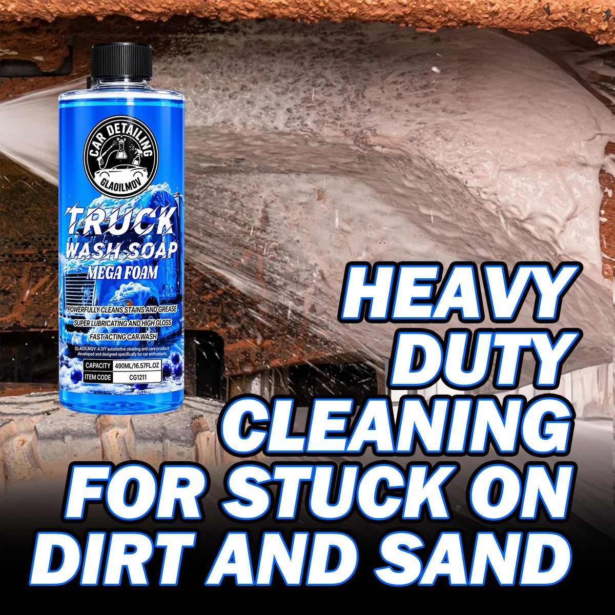Truck Foam Car Wash Soap Super Concentrate with Hybrid Safely Lifting Dirt, Grime and Residues for an Exceptional Clean