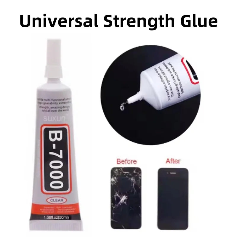 B7000 Universal Transparent super Glue for Cell Phone Repair-Jewellery, Jade, precious metals, High Adhesive for wood,Glass