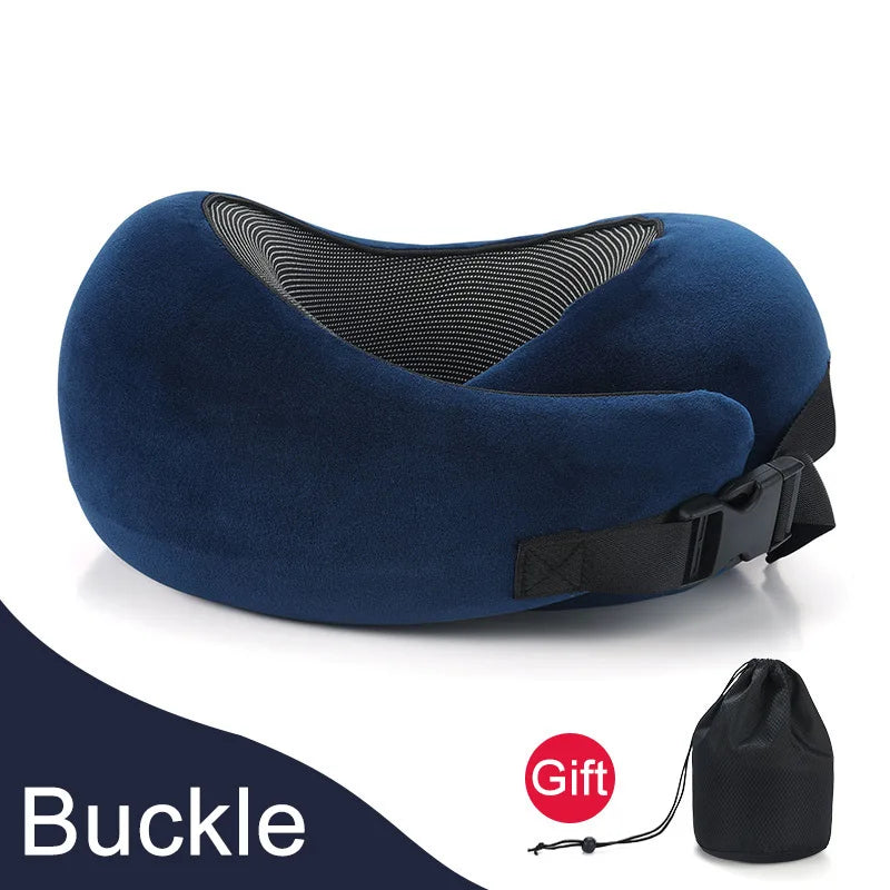 U Shape Memory Foam Neck Pillow Snail Travel Neck Pillows Portable Cervical Vertebra Airplanes Noon Break Pillow Relax