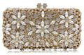 Fashion High Quality Crystal Handbag and Purse Luxury Metal Shiny Rhinestone Clutch Bag Evening Bag