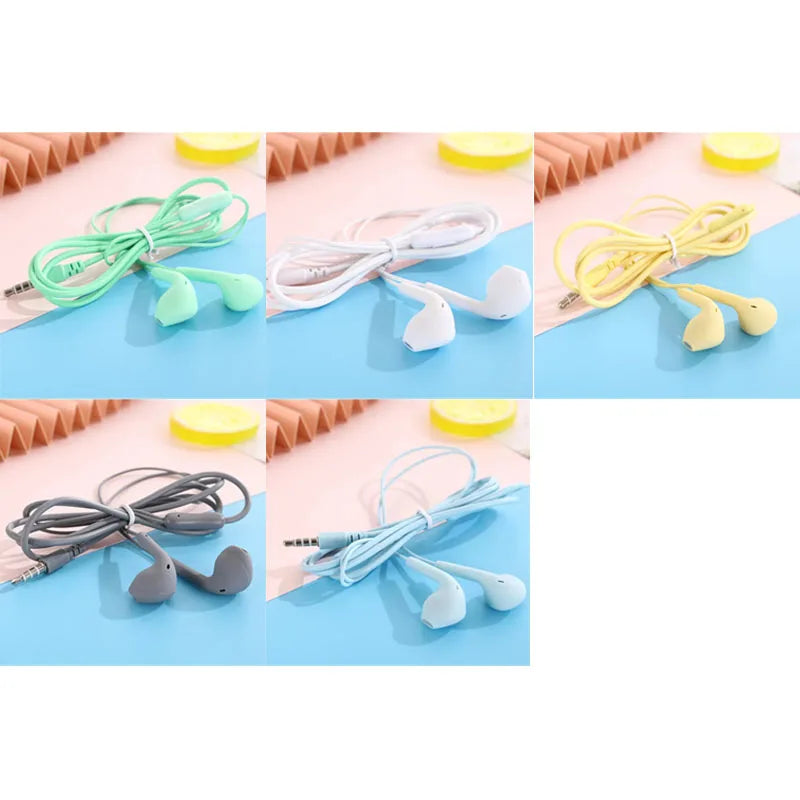 U19 Wired Earbuds 3.5mm Jack Earphones with Mic for iPhone Android Phone Tablet Mini Headphone Sport Headset