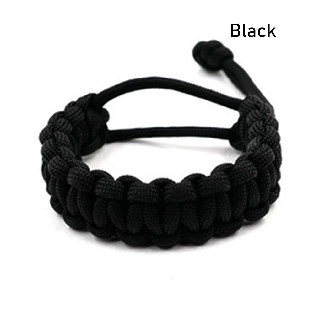 1PC Adjustable life-saving emergency hand woven wristband Umbrella rope bracelet woven rope Camping hiking outdoor accessories