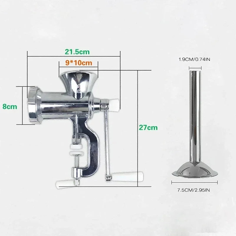 3-Piece Sausage Filling Kit for Meat Grinders 10 and 12, Stainless Steel Grinding Tube, Sausage Filling Nozzle Filling Tube
