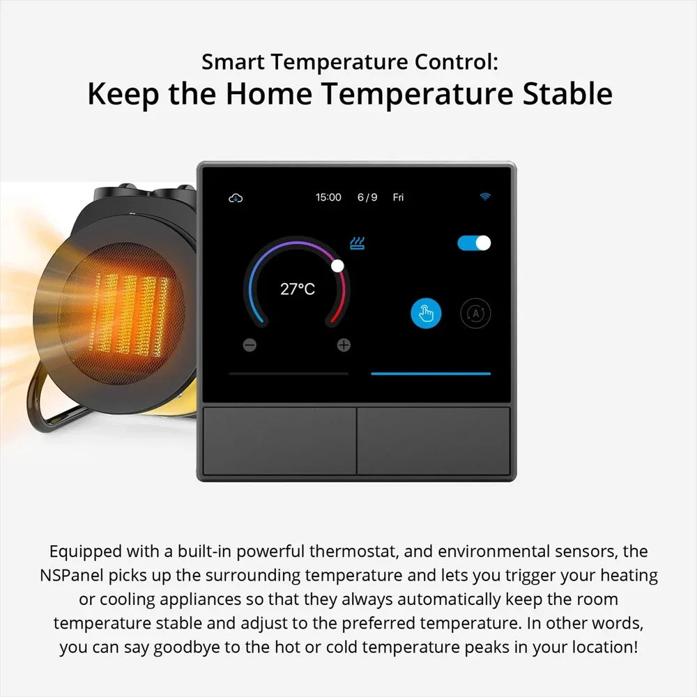SONOFF NS Panel NSPanel EU/US Smart Home Control Panel Sonoff Wall Switch Supports Voice Assistant Control with Ewelink