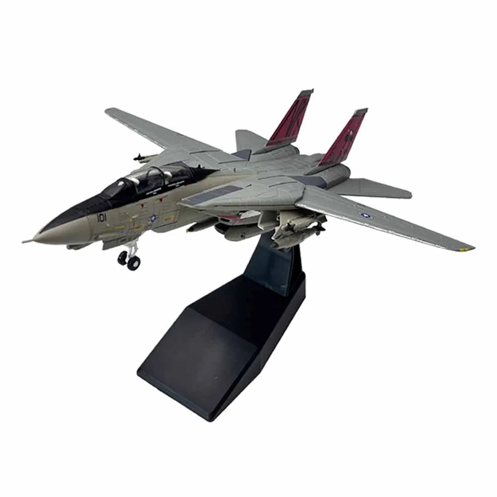 1:100 Scale US F14 F-14 Tomcat Fighter Metal Airplane Plane Aircraft Model Gift