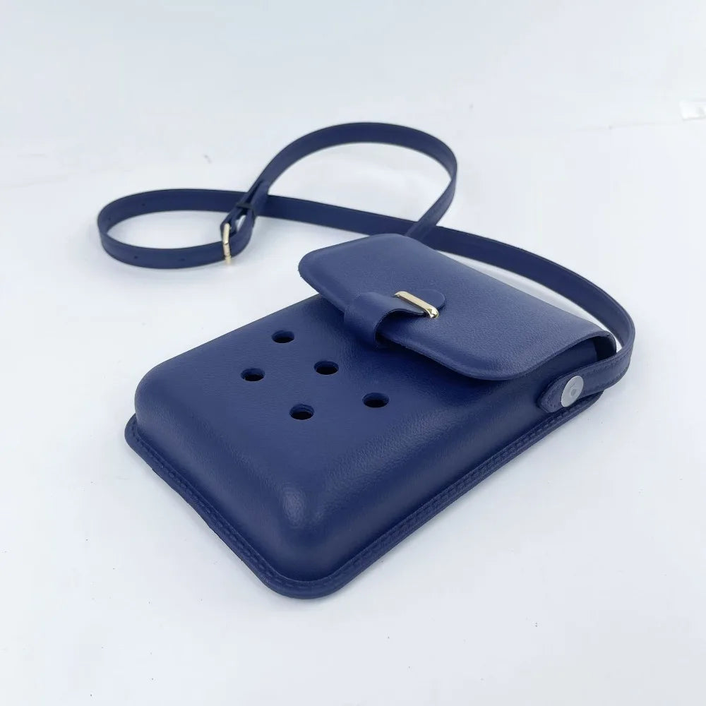 Creative DIY For EVA Bogg Shoulder Bag Travel Beach Bag Portable Coin Purse Earphone Bag Makeup Bag Casual Hole Message Bag