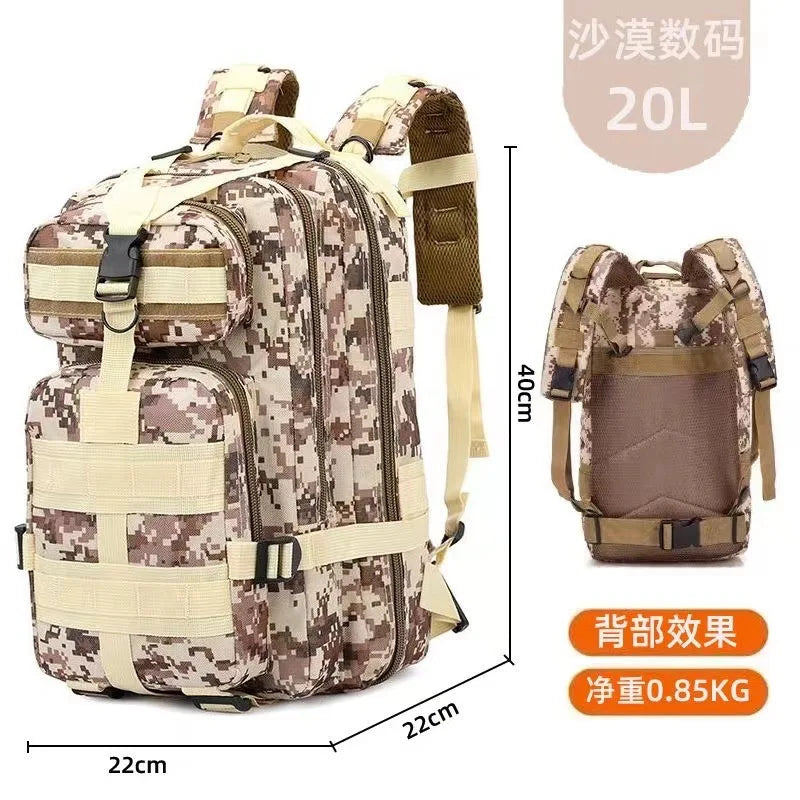 20L/45L 1680D Nylon Waterproof Trekking Fishing Hunting Bag Backpack Outdoor Rucksacks Tactical Sports Camping Hiking