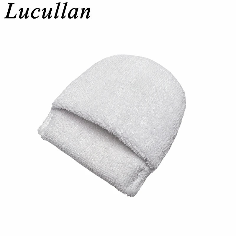 Lucullan White Ceramic Coatings Sponge With Finger Pocket Style Microfiber Applicator Pad
