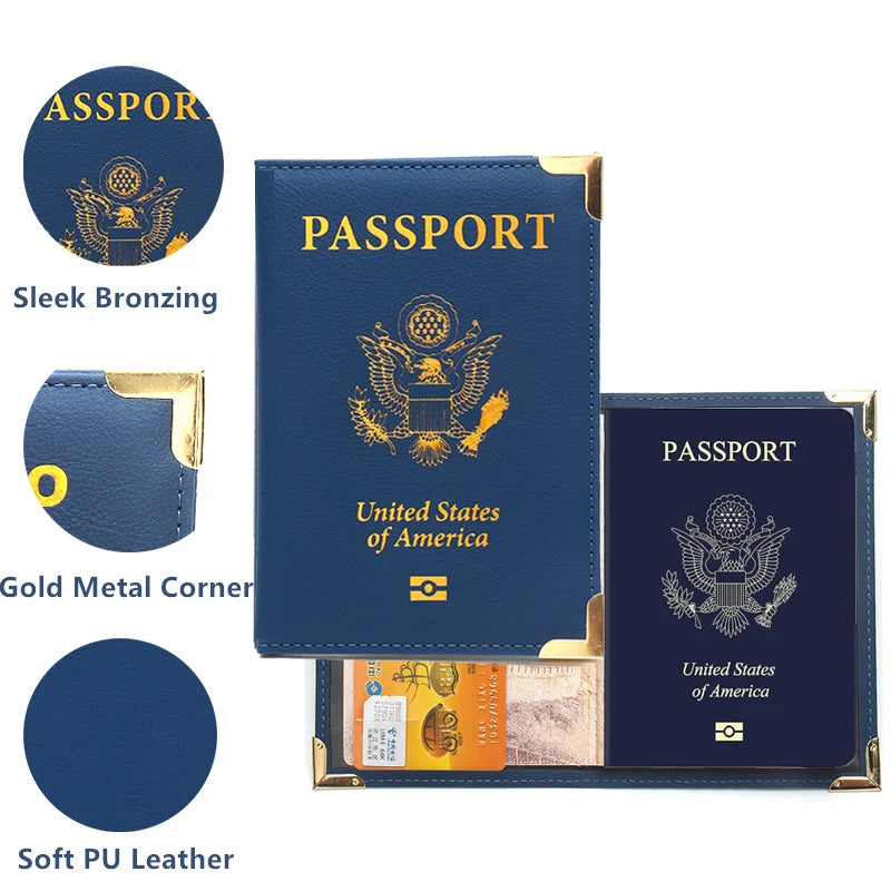 Passport Holder Cover Wallet Case Card Slot Travel Accessories Documents Organizer for Women Men