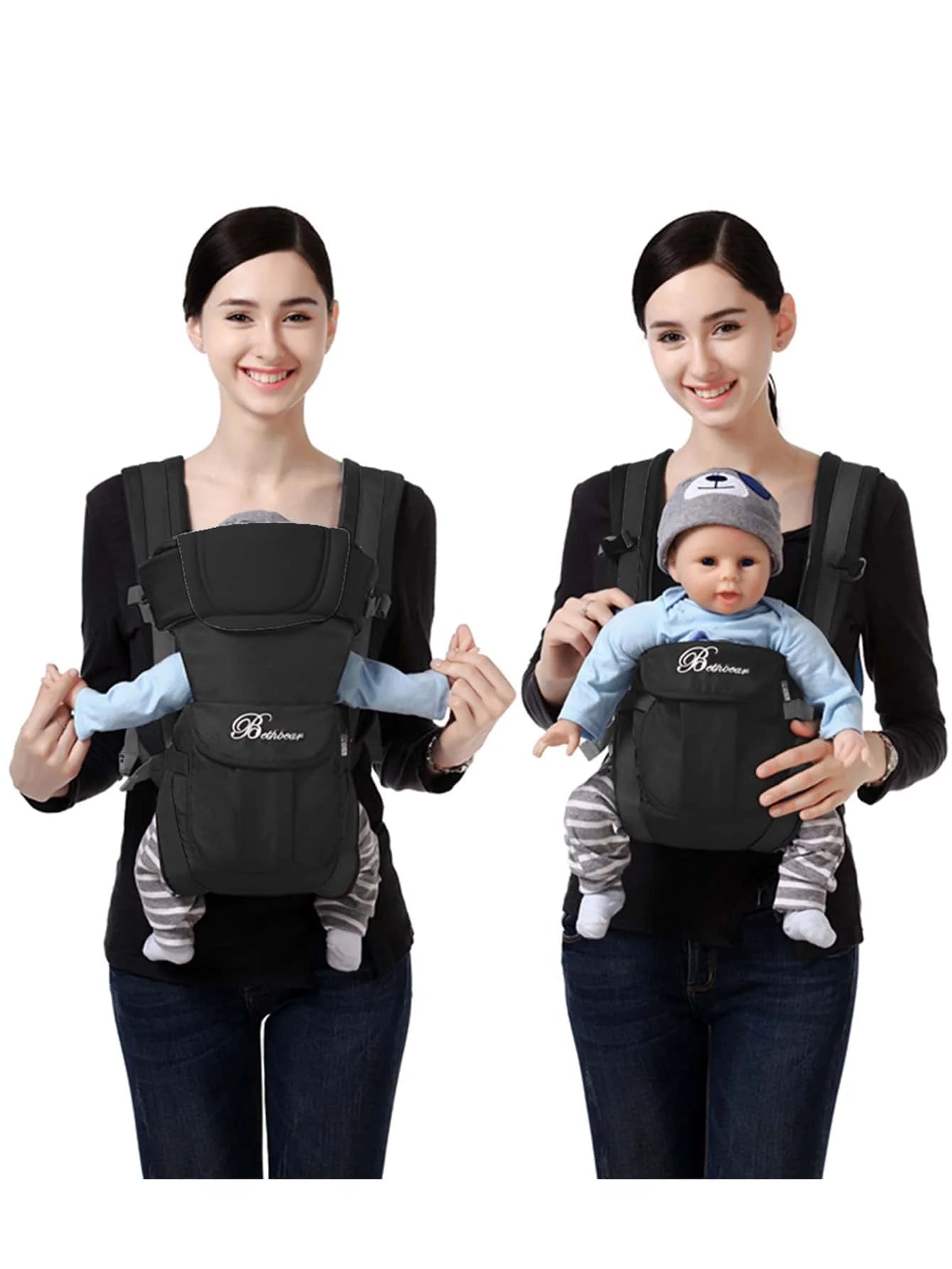 Baby Carrier for Newborns & Toddlers – Ergonomic Hands-Free Design