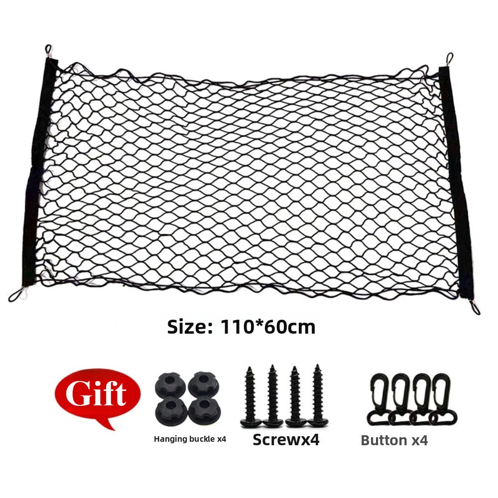 Universal Nylon Mesh Nets Stretchable Car Interior Mesh Network Pocket Car Trunk Net Elastic Luggage Net Cargo Organizer Storage