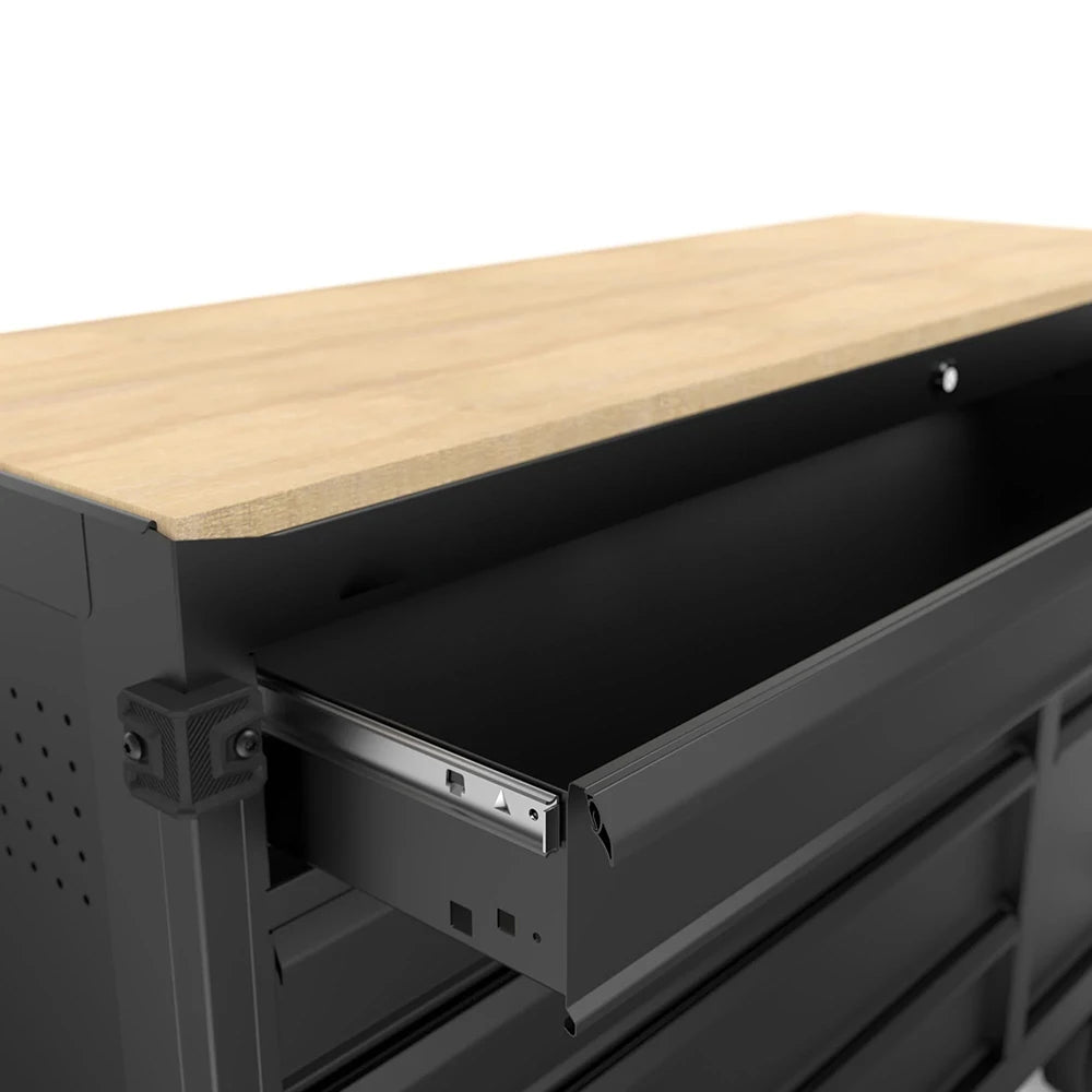 52" Wide 8-Drawer Garage Metal Roller Tool Cabinet,heavy Duty Tool Storage Drawer Cabinet With Wheels