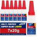 1/3/10 Pcs 401 Super Glue Instant Cyanoacrylate Quick Dry 502 Adhesive Leather Rubber Wood Metal Strong Bonding Liquid Glue Tool, Fast Fixing Transparent Adhesive