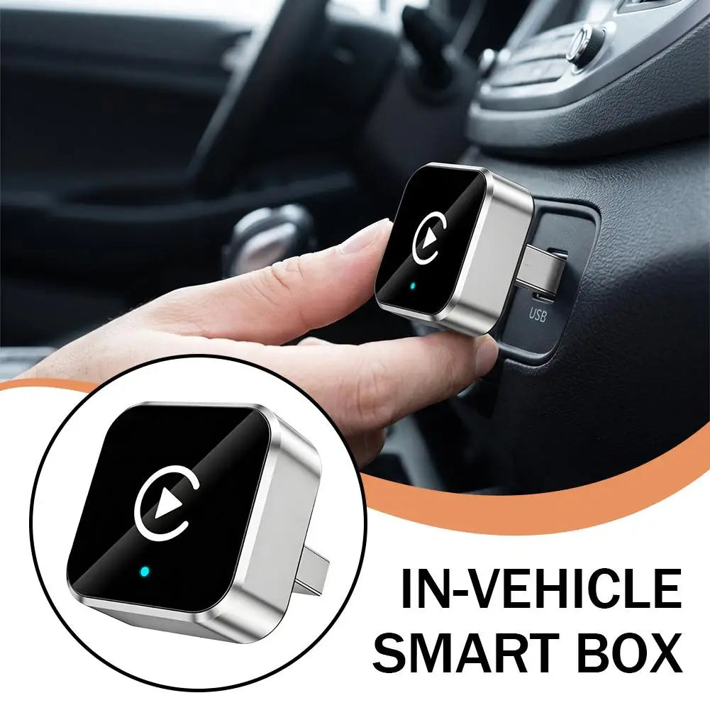 Wireless CarPlay Adapter with Bluetooth 5.0 No Lag USB Dongle Convert Wired to Wireless Auto Connect for iPhone Android 2026