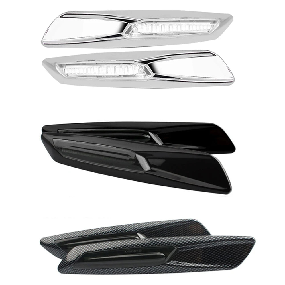 12V 2Pcs  Car LED Fender Side Marker Turn Signal Light For BMW 3 5 Series E60 E90 E39