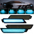 4Pcs/set Dynamic LED Side Marker Lights Front Rear Bumper Light for Chevy Camaro 2010-2015