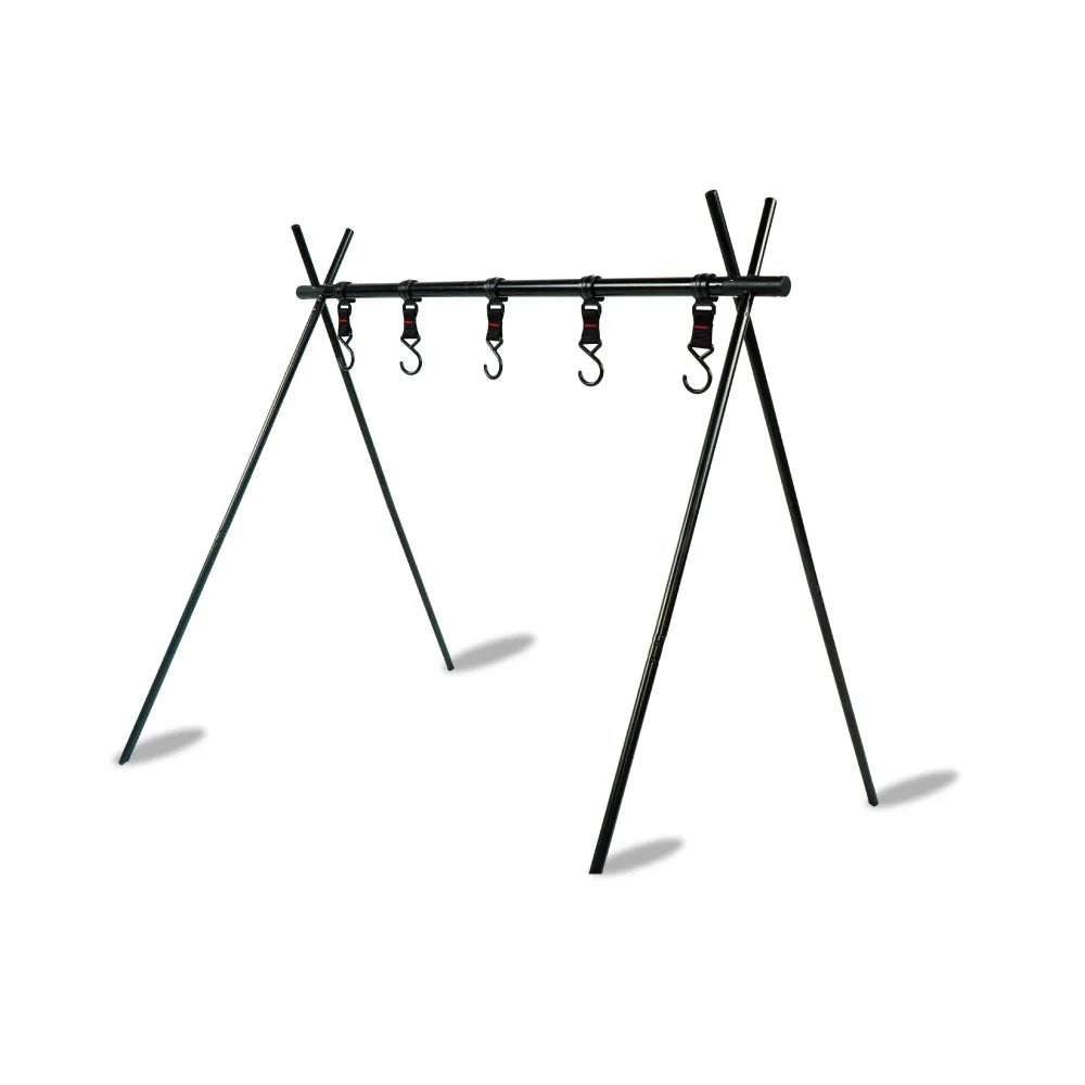 Camping Shelf Aluminum Alloy Organizer Folding Rack Lightweight Travel Hanging Rack Fishing Hiking Camping Storage Rack