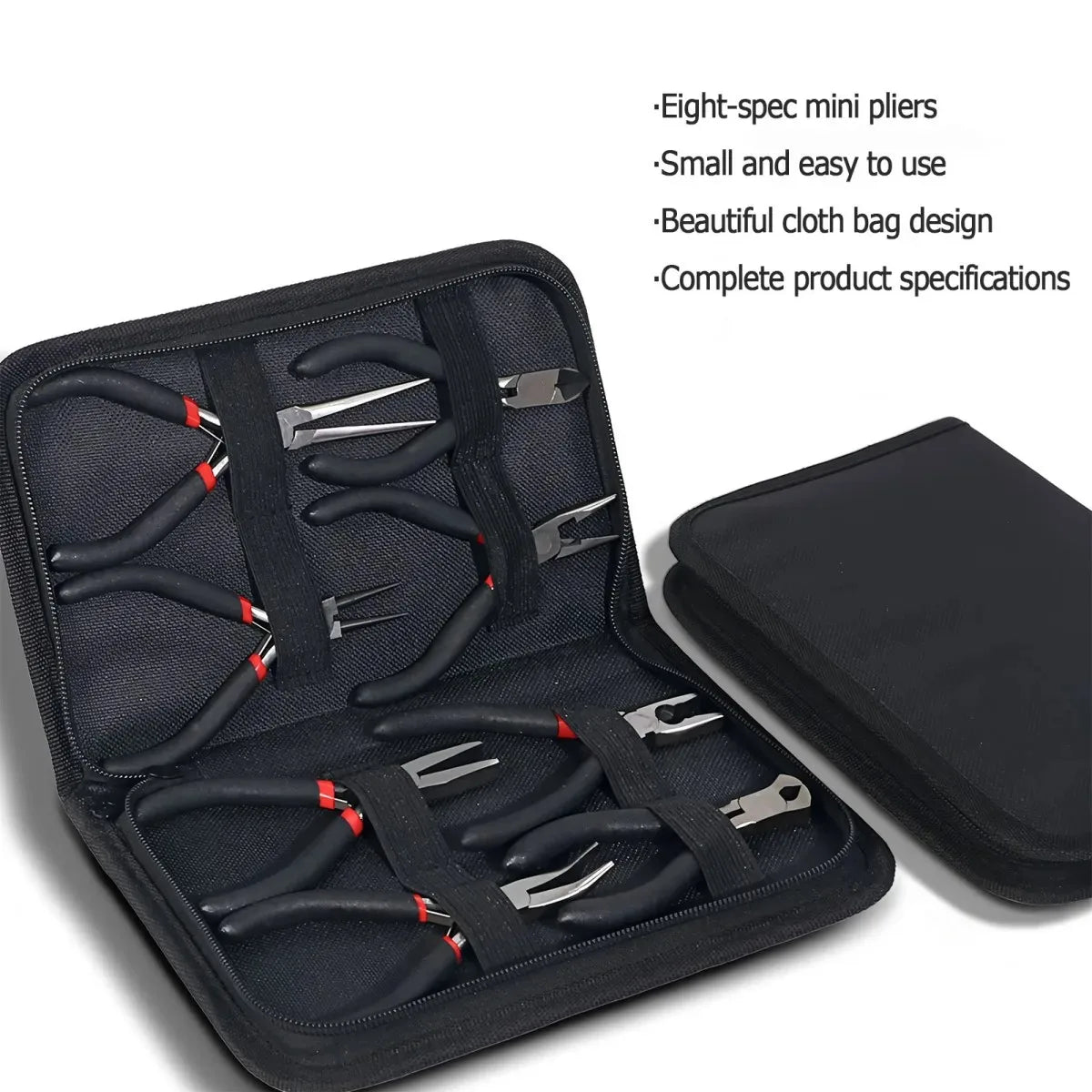 8Pcs Mini Jewelry Making Pliers, Earrings Making Tools, Wire Cutting Stripping Pliers, Supplies for DIY Crafts