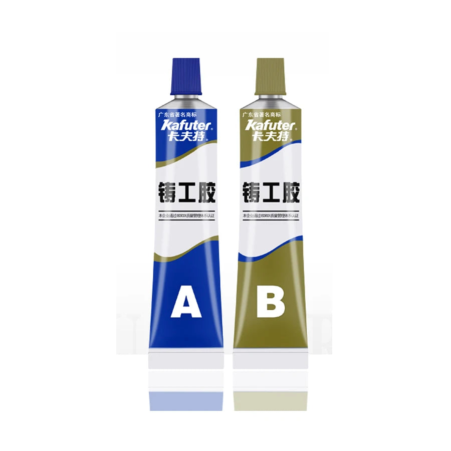 Kafuter 100g AB Metal Repairing Glue Waterproof Strong Adhesive For Iron Steel Auto Radiator Water Tank Special leakage Repair