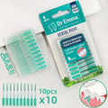 100Pcs Interdental Silicone Brushes Dental Toothpicks Brush Between Teeth With Thread Oral Cleaning ToolsHot