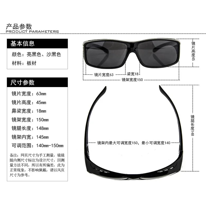 New Fashion Polarized Sunglasses Women Men Night Vision Goggles Cycling Sports Glasses Outdoor Mountaineering Sunglasses