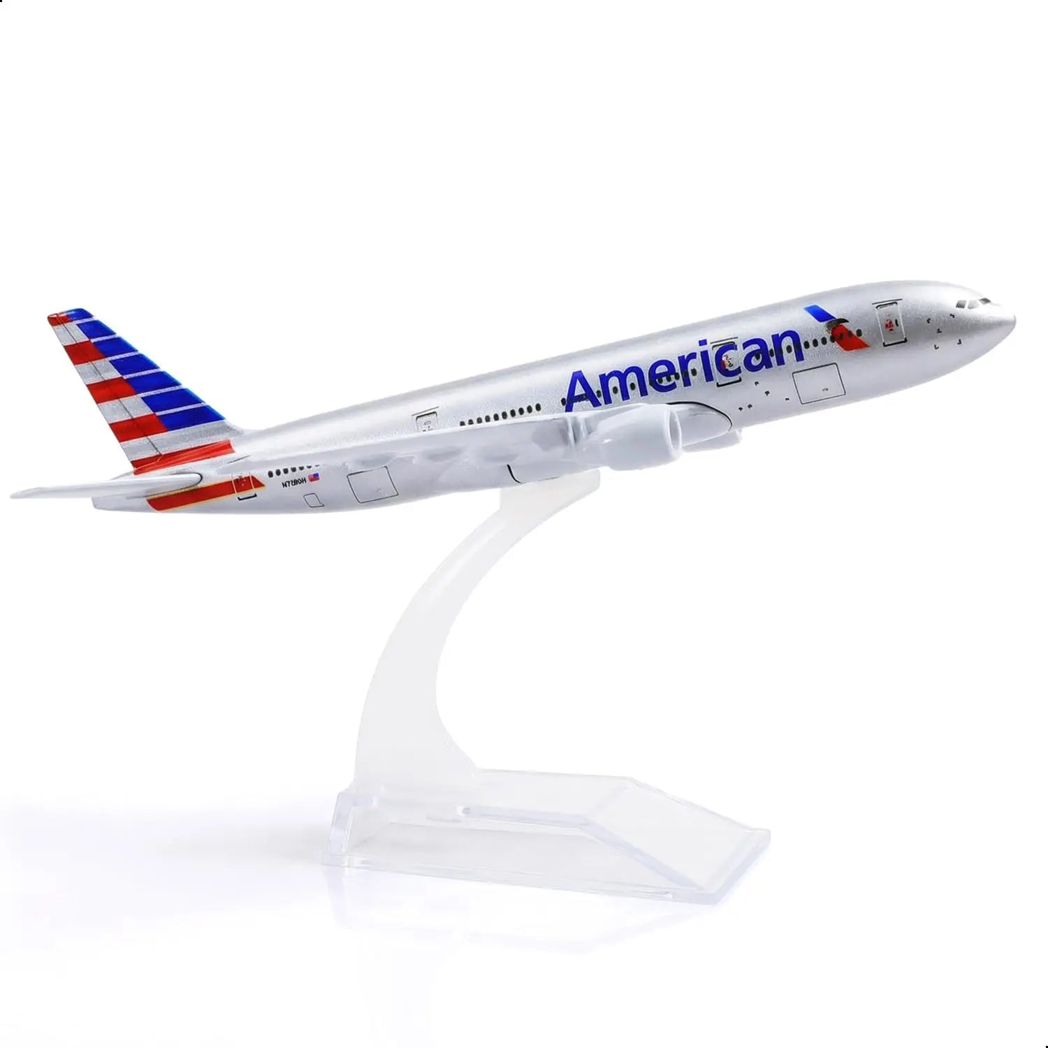 16cm Diecast Metal Airplane Model for American Airlines B777 Display Collectible Model Kit for Aviation Enthusiast Gift