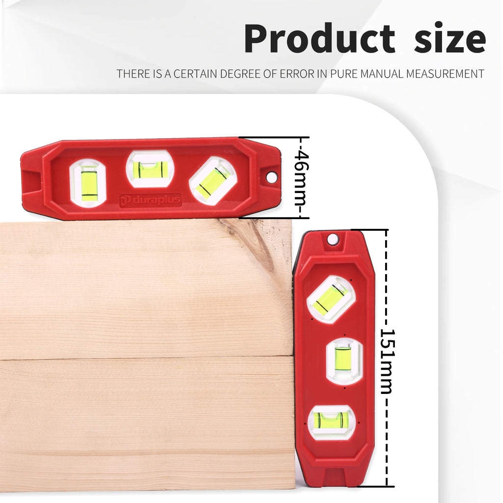 150mm Magnetic Level 45 Degree Horizontal Vertical Spirit Leveler Tool Woodworking Portable Bubbles Ruler