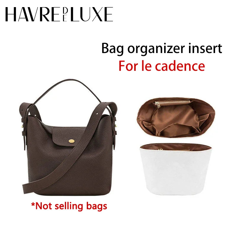 Bag Organizer Insert For Le Cadence Longchamp Waterproof Durable Fashion Bag Support Storage Inner Modification Bag Accessories