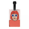 Custom Yayoi Kusama Abstract Painting Luggage Tag Privacy Protection Baggage Tags Travel Bag Labels Suitcase